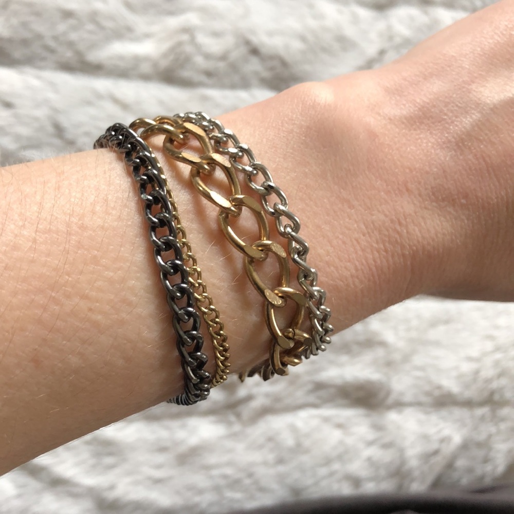 2/$25!‎ ⭐️ Multi-chain multi-metal bracelet